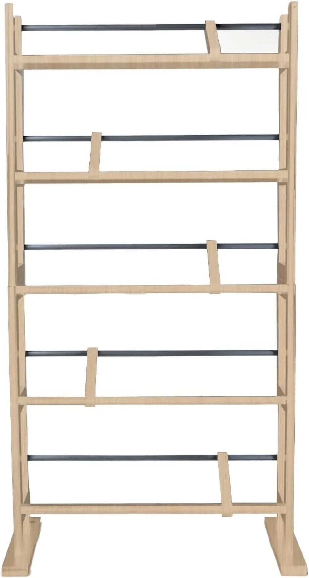 Media Storage Rack - Holds Up To 230 CDs or 150 DVDs, Contemporary Wood & Metal Design W/ Wide Feet Fr Greater Stability,Maple - Premium media rack from Lizard Vigilante - Just $54.88! Shop now at Lizard Vigilante