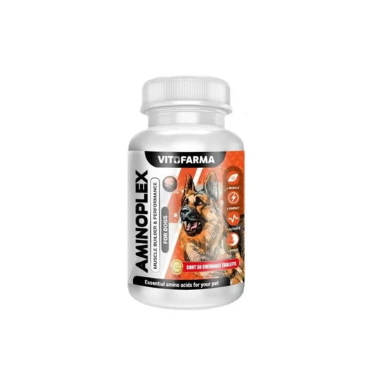 AMINOPLEX 30 Chew Muscle Builder & Vitamin Supplement for Dogs – Stress Relief, Immune Support, Muscle Mass & Energy Booster - Premium dog supplies from Lizard Vigilante - Just $88.88! Shop now at Lizard Vigilante