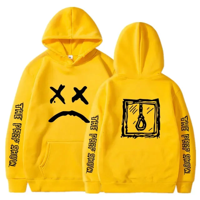 Lil Peep Hip Hop Hell Boy Hoodie | Men's & Women's Casual Fleece Pullover Sweatshirt for Autumn/Winter - Premium Long-sleeve hoodie from Lizard Vigilante - Just $46.66! Shop now at Lizard Vigilante