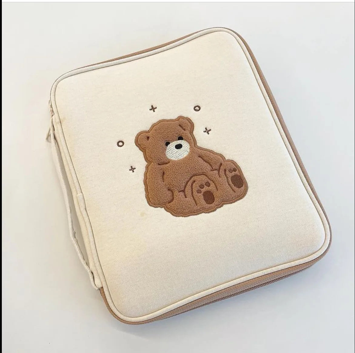 Cute Teddy Bear Laptop Sleeve 11 12 13.6 14 Inch Cover for 2022 Macbook Air 13 Ipad Pro 10.5 11 12.9 Air 1 2 3 4 Asus Tablet Inner Case Bag - Premium computer bag from Lizard Vigilante - Just $25.99! Shop now at Lizard Vigilante