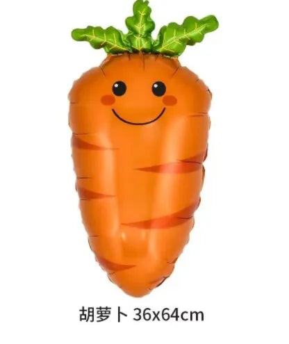 Easter Bunny Inflatables Balloon Decorations Standing Carrot Balloons Cute Carrot Rabbit Happy Easter Party Birthday Decorations