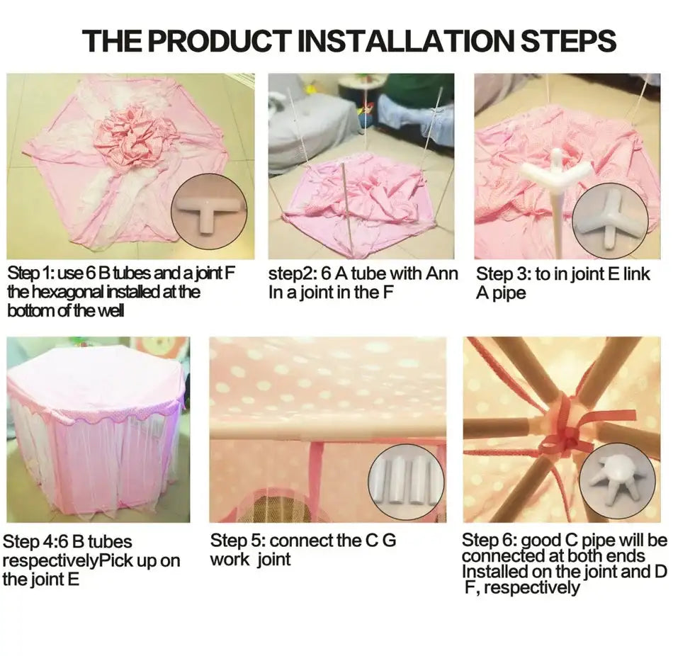 Portable Kids Toy Tipi Tent Princess Pink Girl Castle Play House Children Small House Folding Playtent Party Castle Child Room