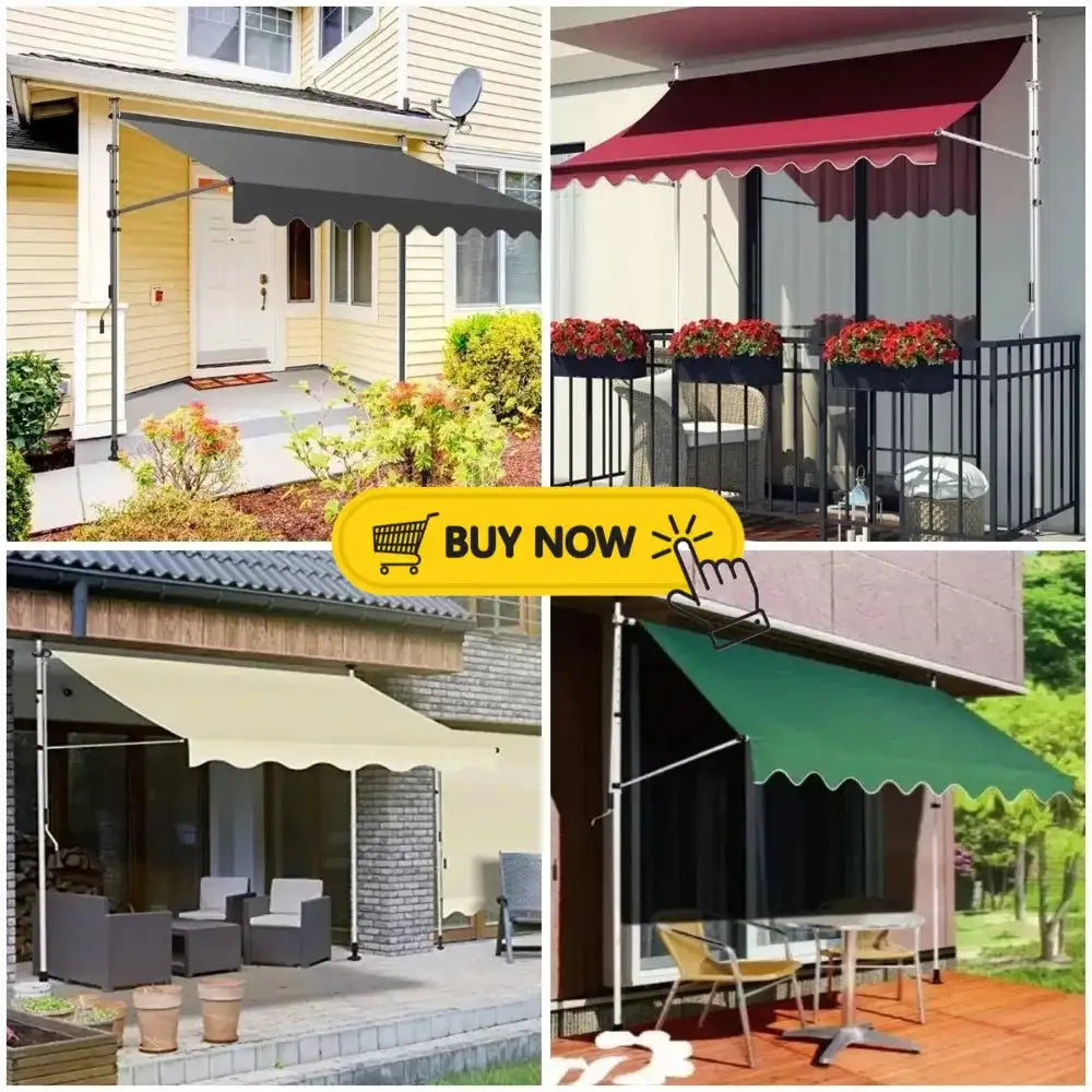 Awnings Rain and Snow Resistant UV Resistant Folding and Telescopic Canopy Tent Outdoor Garden Balcony Roof Courtyard Sunshade