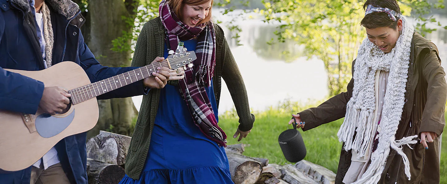 Bluetooth Speakers, 15W Portable Speakers Bluetooth Wireless V5.3 with Stereo Sound, Active Extra Bass, IPX7 Waterproof Shower