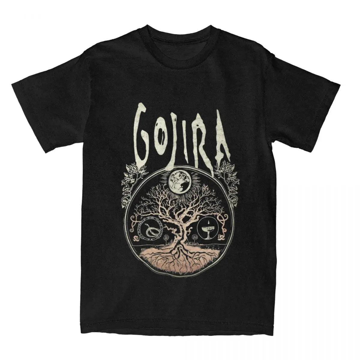 Men's Vintage Gojira Rock Band T-Shirt - 100% Cotton, Short Sleeve, Round Neck Tee in Plus Sizes Up to 6XL - Premium t-shirt from Lizard Vigilante - Just $21.99! Shop now at Lizard Vigilante