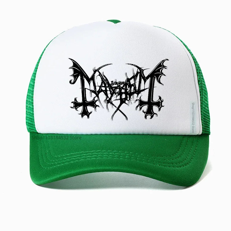 Mayhem Death Hat - Norwegian Heavy Metal Fashion Snapback - Premium hat from Lizard Vigilante - Just $23.88! Shop now at Lizard Vigilante