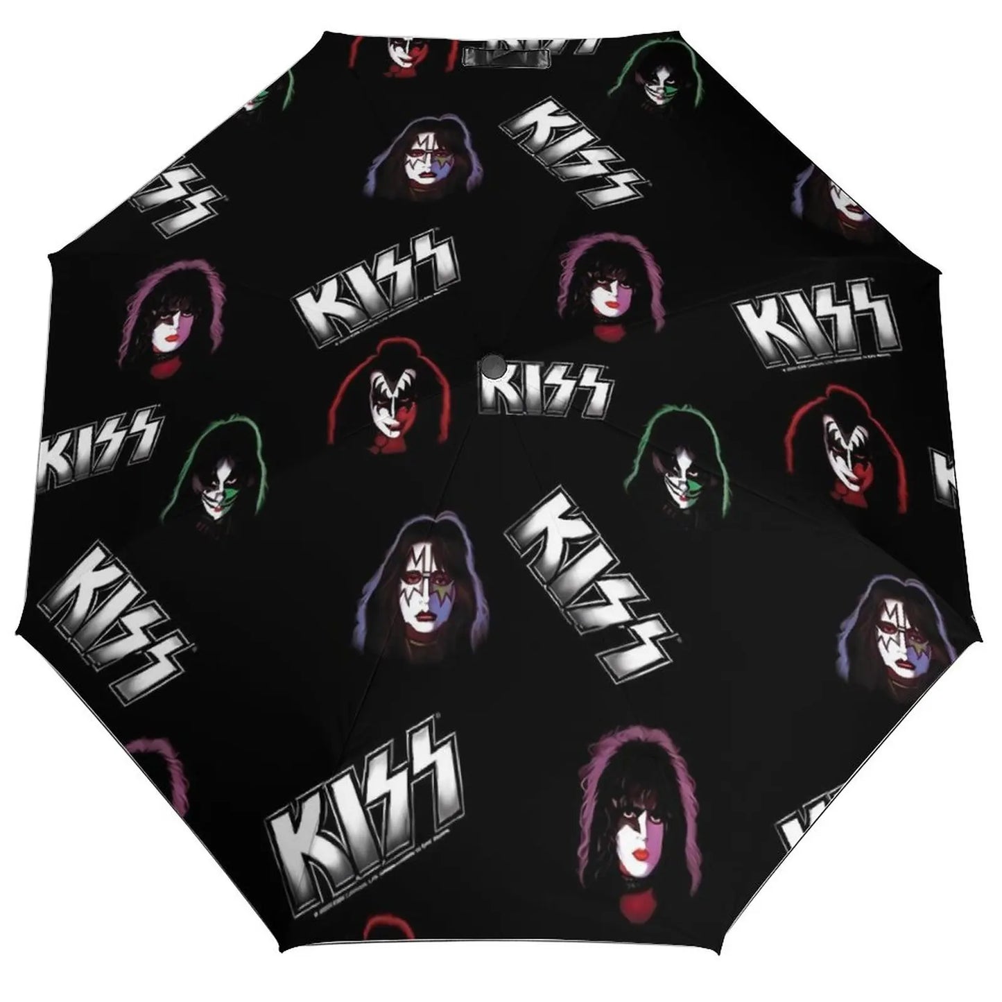 Kiss Logo Umbrella Rock Band Print Unique Windshield Sunshield Umbrella Folding Golf - Premium  from Lizard Vigilante - Just $45.99! Shop now at Lizard Vigilante