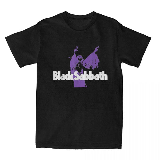 Men Women's Black Sabbaths Free Official Purple Rock Band T Shirt Merch metal music Pure Cotton T-shirt Clothes Vintage Tees - Premium T-Shirt from Lizard Vigilante - Just $17.99! Shop now at Lizard Vigilante