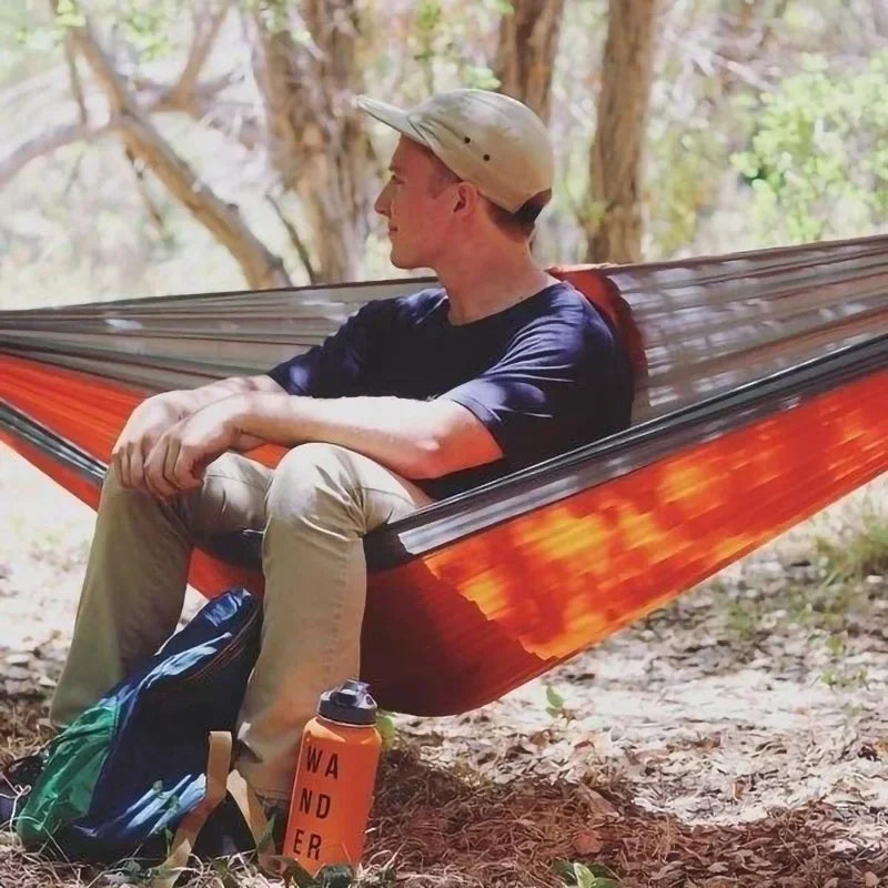 Easy To Use, Lightweight, Durable Camping Hammock with Matching Stand - Premium hammock from Lizard Vigilante - Just $28.88! Shop now at Lizard Vigilante