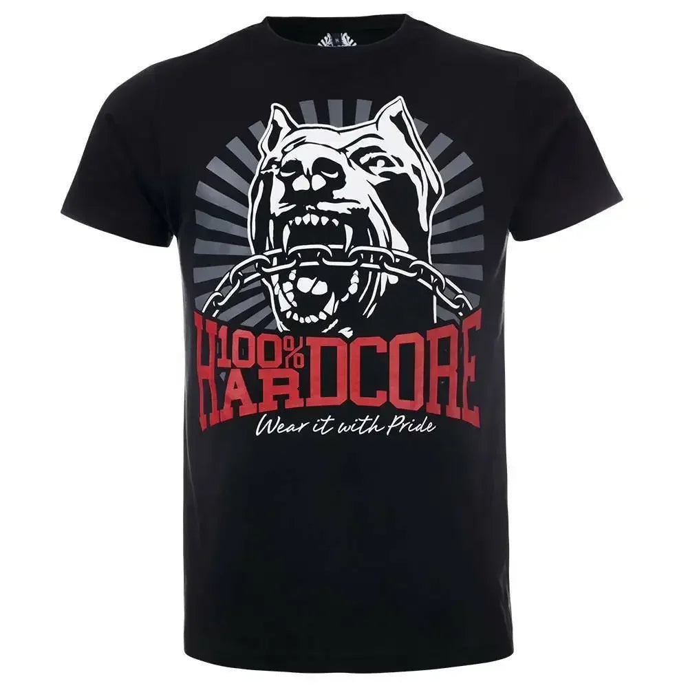 Dog Tee Shirt 100 HARDCORE Multiple Colors High quality Brand T shirt Casual Printed 100% Cotton - Lizard Vigilante