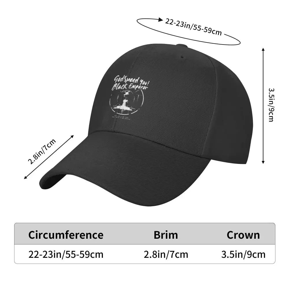 Godspeed You Black Emperor Baseball Cap - Adjustable Fitted Sun Cap for Metal Music Fans - Premium hat from Lizard Vigilante - Just $23.88! Shop now at Lizard Vigilante