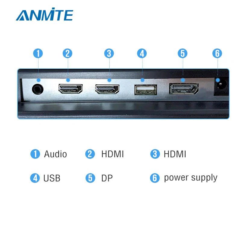Anmite  27"IPS 4K HDR UHD [3840 x 2160] Gaming Monitor PC HDMI Led Display
