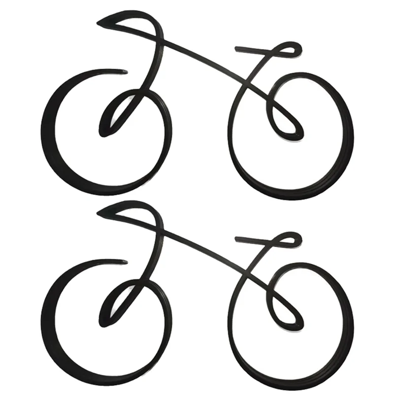 RALCA-Simple Bicycle Sculpture Indoor Desktop Decor Frame Home Decor Side Table Statue Bicyclist Gift Art Wall Decor