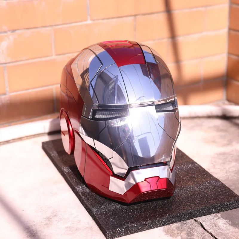 New AutoKing 1:1 Mk5 Iron Man Helmet Cosplay Voice Control Eyes with Light Model Toys for Adult Electric Wearable Christmas Gift - Premium  from Lizard Vigilante - Just $199.99! Shop now at Lizard Vigilante