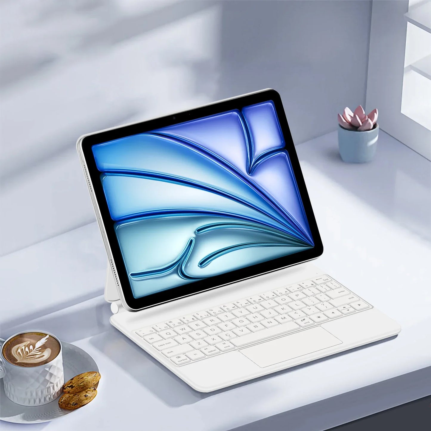 Magic Keyboard Case For iPad Pro 11 inch 12.9" M2 13 M4 Air 4th 5th ipad10 10th 10.9 Smart Cover Multi-touch Magnetic backlight