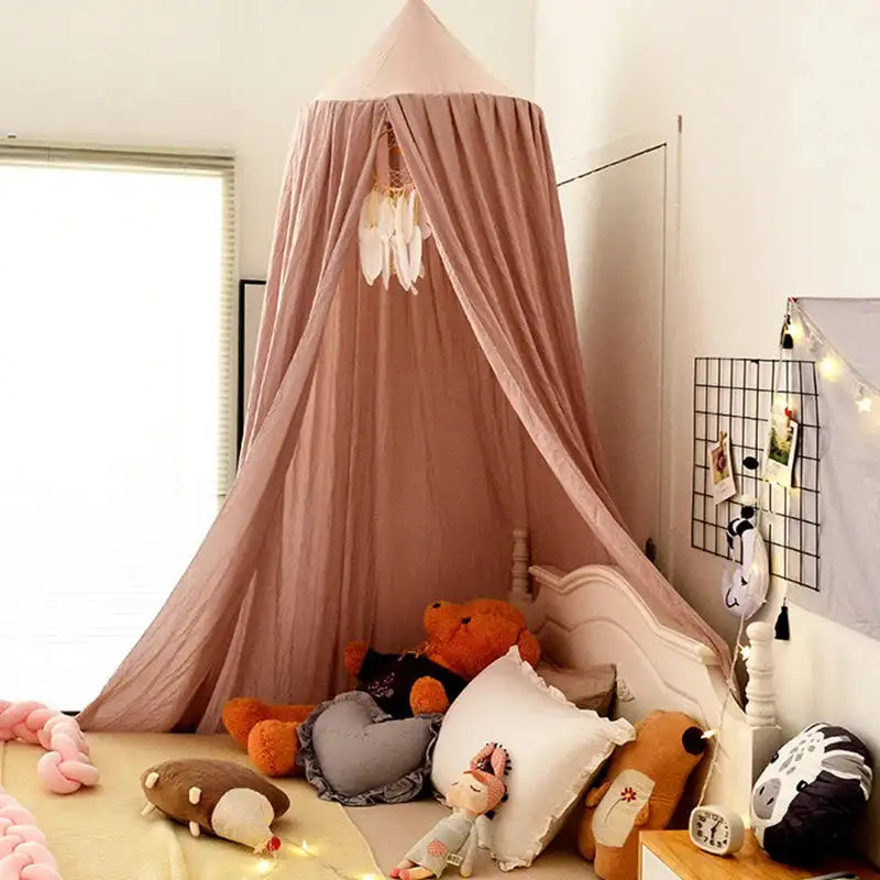 Kids Mosquito Net Baby Crib Curtain Hanging Tent Bed Decor Girl Princess Hanging Bed Canopy Living Corner Play Reading NookDecor