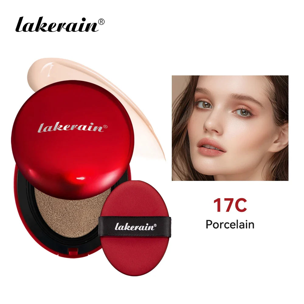 Lakerain Sunscreen Cushion Foundation  Waterproof Long-lasting Brighten Foundation Cream Women Base Makeup Face Korean Cosmetics