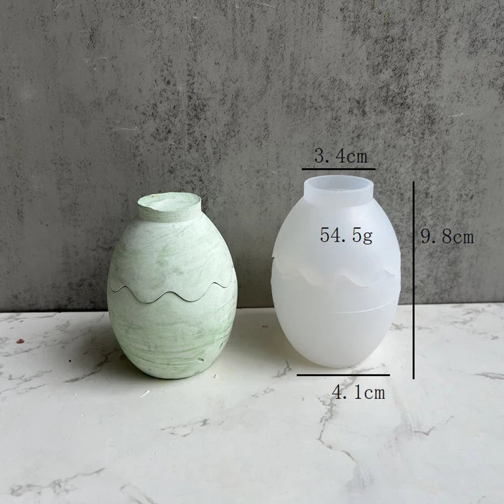 Easter Egg Cup Holders Mold DIY Drip Glue Gypsum Cement Silicone Mould Egg Jewelry Necklace Storage Tray Mold Home Decor