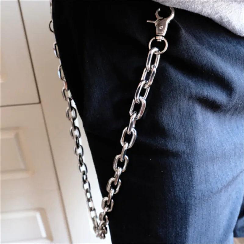 Vintage Punk Skull Pants Chain Heavy Waist Chain Men Cool Jeans Chain Keychain Wallet Chain Gothic Biker Fashion Accessories - Lizard Vigilante