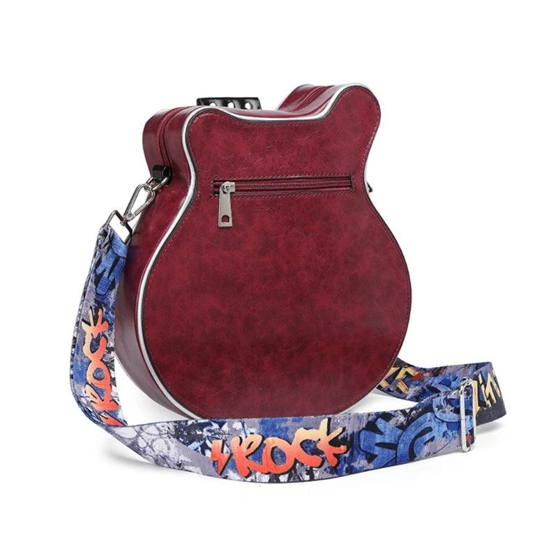 Crossbody Bag Shoulder Bags Creative Guitar Zipper Bag - Lizard Vigilante