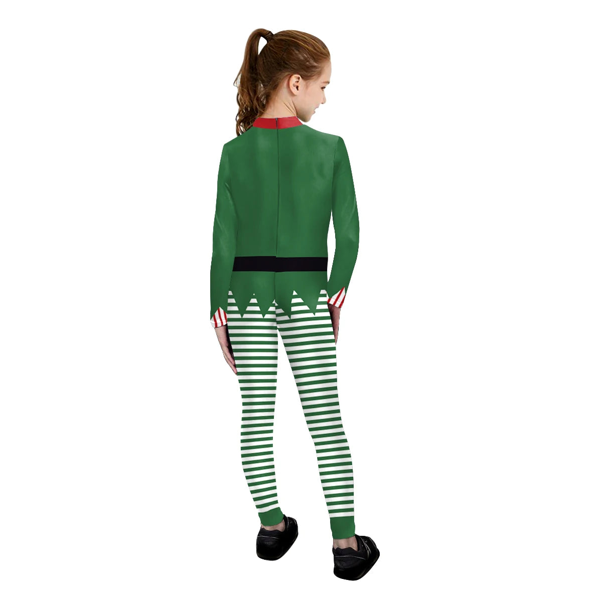 Matching Outfit Christmas Tree Print Cosplay Costume - Green Stripe Jumpsuit for Adults and Children - Premium Cosplay Costumes from Lizard Vigilante - Just $29.99! Shop now at Lizard Vigilante