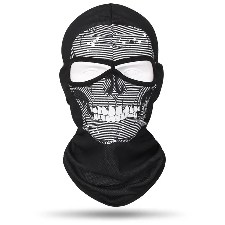 Skull Bandana Balaclava for Men & Women – Halloween Windproof Sports Scarf, Full Face Cover for Riding, Skiing, Fishing, Hiking, and More - Premium T-Shirt from Lizard Vigilante - Just $19.99! Shop now at Lizard Vigilante