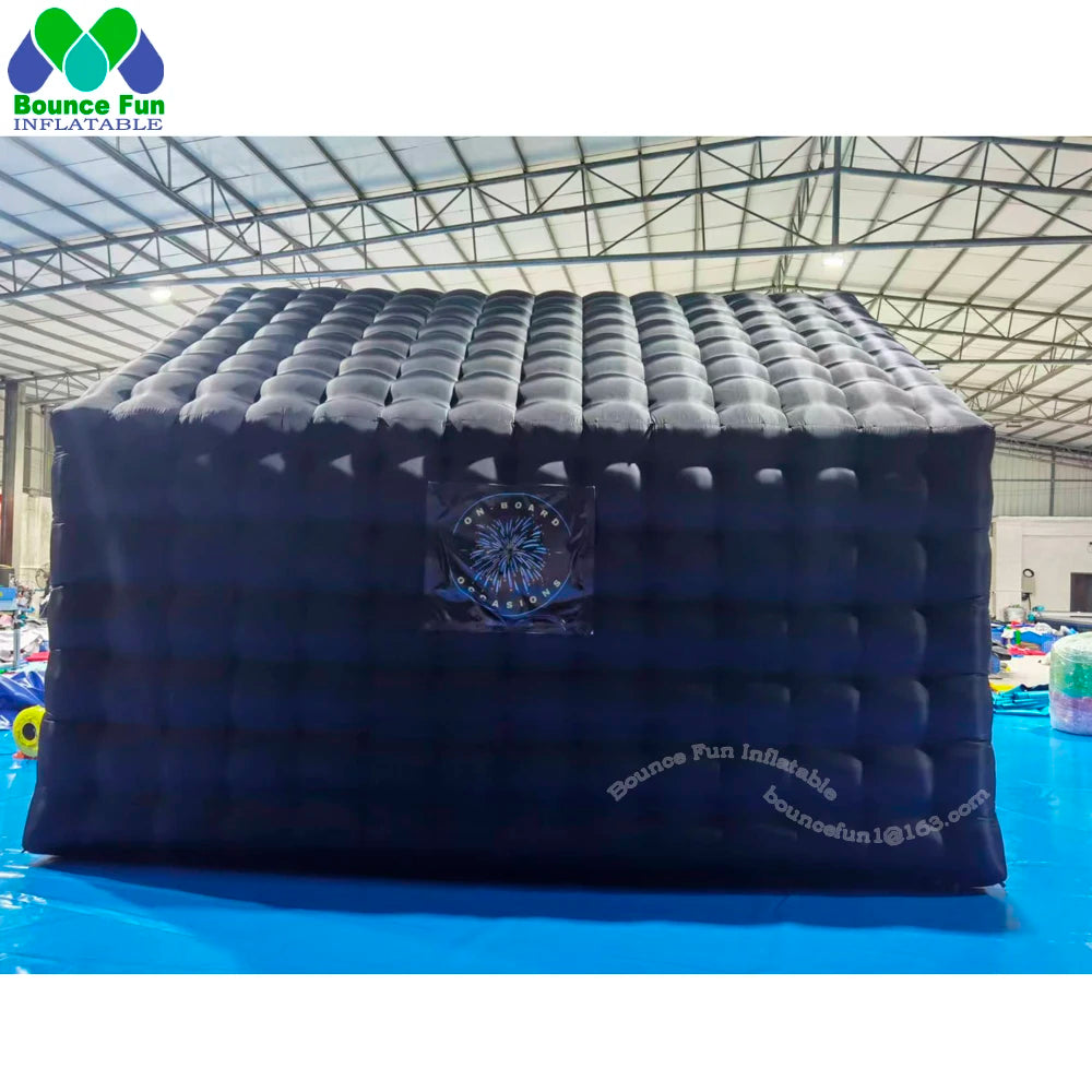 Commercial Black Portable Inflatable Nightclub Tent Cube – VIP Lounge, Wedding Marquee, Disco Tent for Parties and Events - Premium cube tent from Lizard Vigilante - Just $1931.99! Shop now at Lizard Vigilante