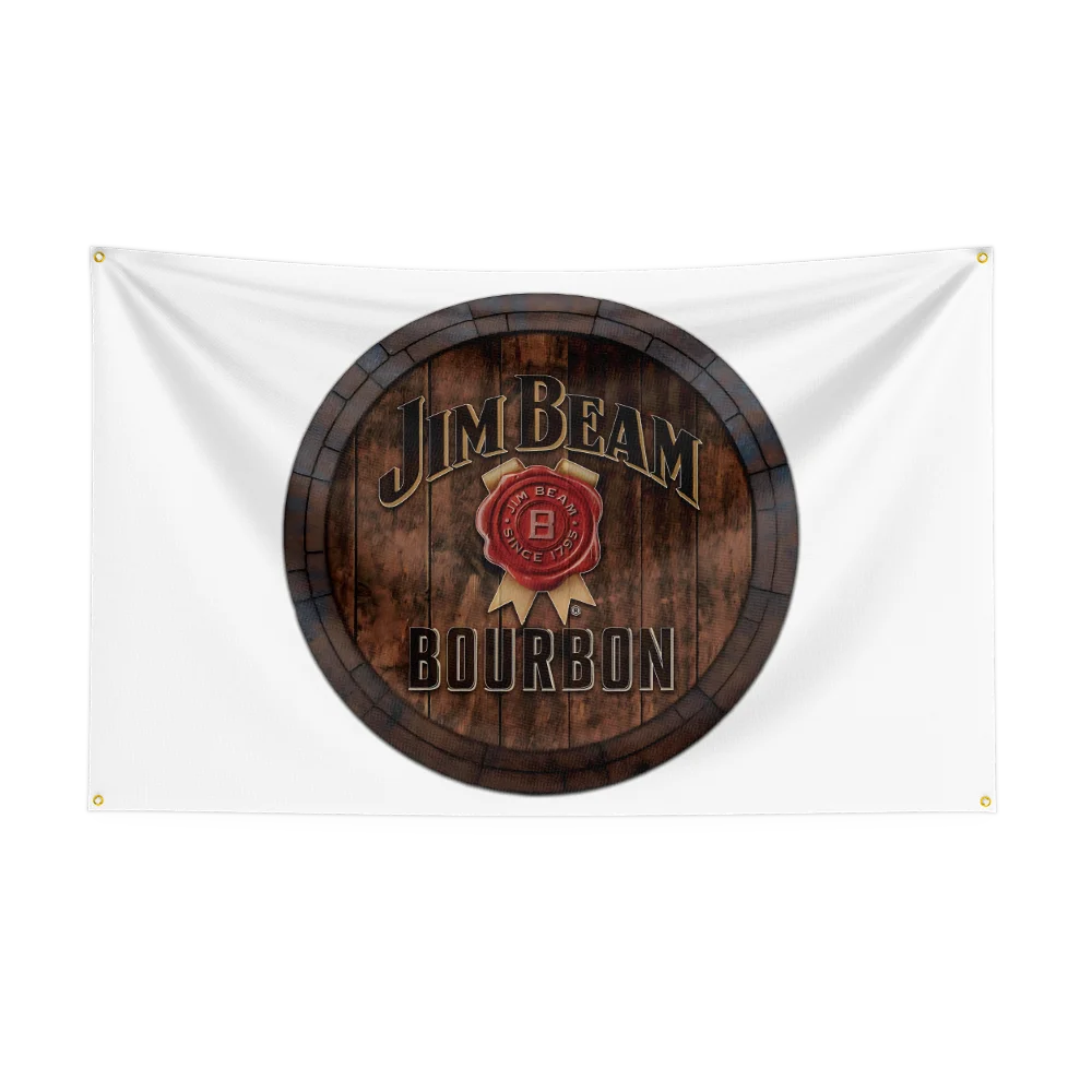 3×5ft Whisky Jim Beams Flag – Polyester Printed Alcohol Wine Banner for Drink, Rum, and Beer Decor - Premium  from Lizard Vigilante - Just $15.99! Shop now at Lizard Vigilante