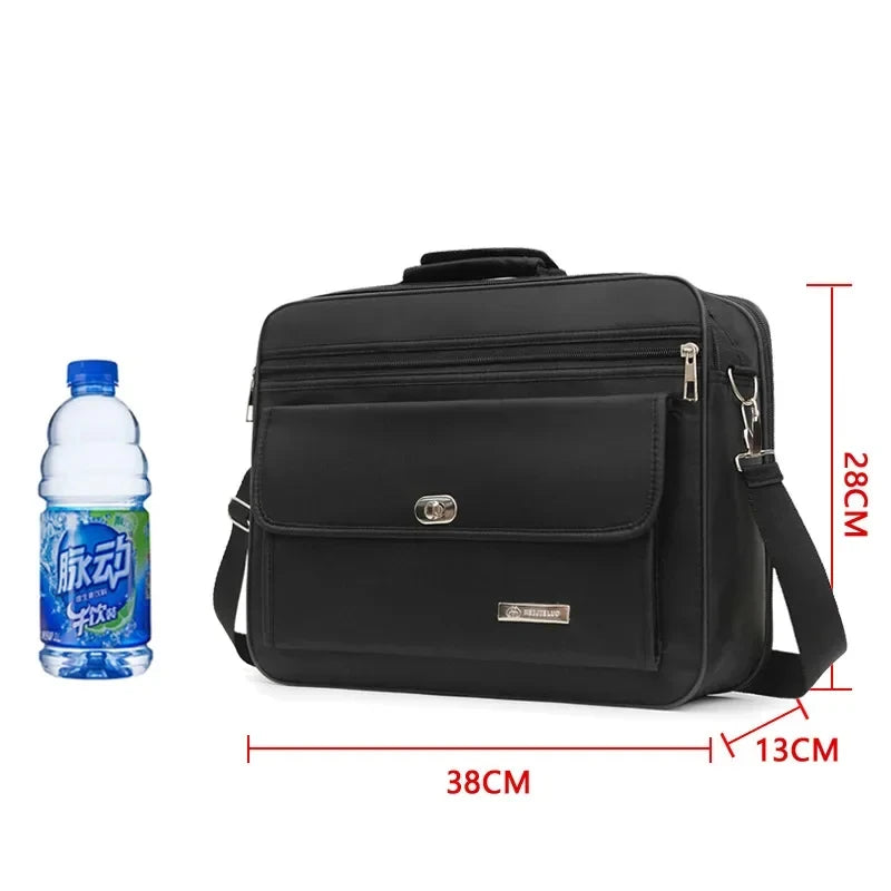 High-Capacity Briefcase Travel Laptop Protection Business Document Information Storage Bags Weekend Organizer Handbag Accessories - Premium Briefcases from Lizard Vigilante - Just $26.99! Shop now at Lizard Vigilante