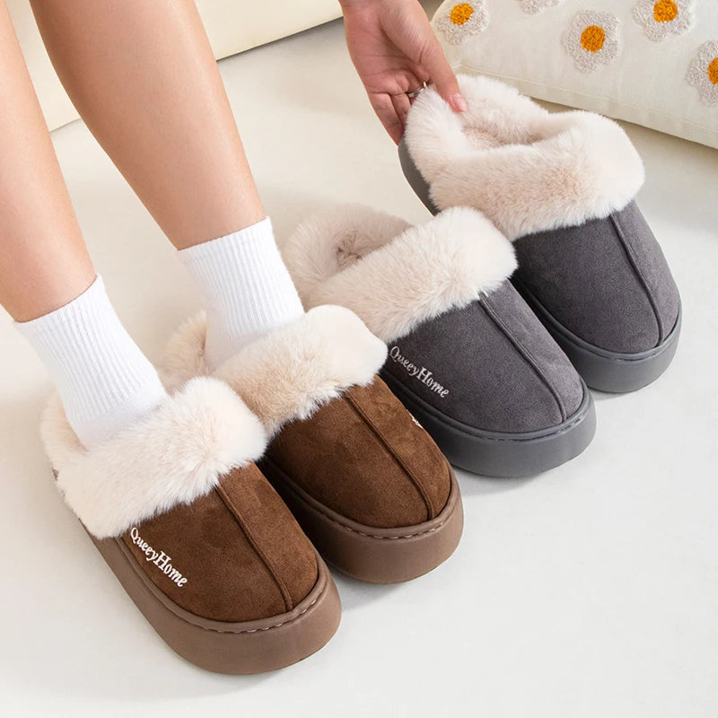 Winter Cotton Slippers | Warm Plush Indoor-Outdoor Shoes for Women & Men | Versatile Flat-Bottom Design with Anti-Slip Soles - Premium slippers from Lizard Vigilante - Just $28.88! Shop now at Lizard Vigilante