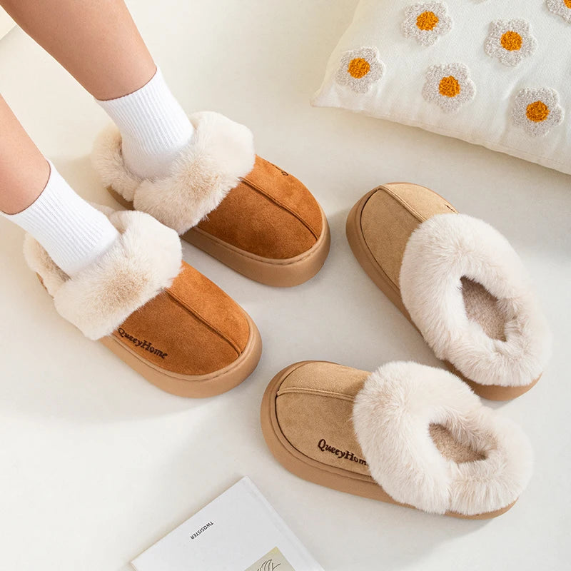 Winter Cotton Slippers | Warm Plush Indoor-Outdoor Shoes for Women & Men | Versatile Flat-Bottom Design with Anti-Slip Soles - Premium slippers from Lizard Vigilante - Just $28.88! Shop now at Lizard Vigilante