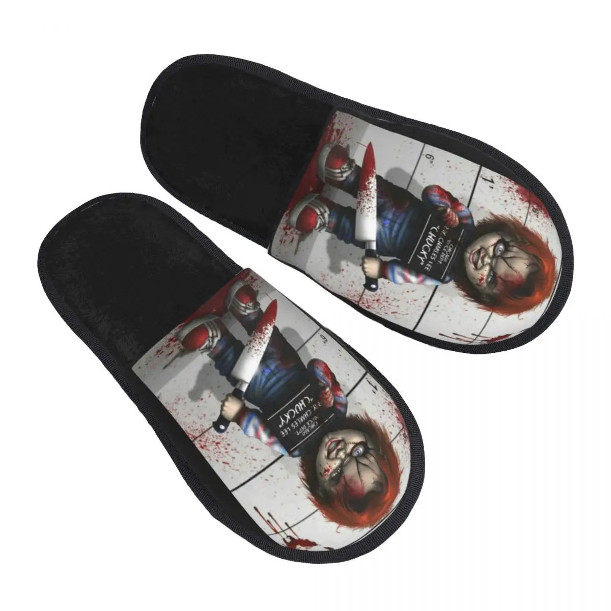 Custom Bride of Chucky Comfort Scuff Memory Foam Slippers – Women Horror Movie Child's Play Hotel House Shoes - Premium slippers from Lizard Vigilante - Just $26.66! Shop now at Lizard Vigilante