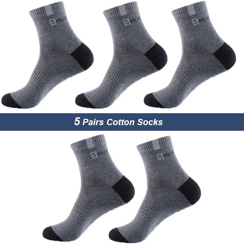 5-Pair Comfort Sock Set - Breathable, Odor-Resistant, and Stylish - Premium socks from Lizard Vigilante - Just $18.88! Shop now at Lizard Vigilante