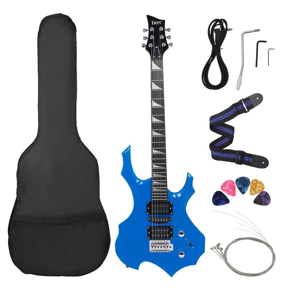 IRIN 24 Frets 6 Strings Electric Guitar Maple Body Electric Guitar Guitarra With Bag Speaker Necessary Guitar Parts & Accessories - Lizard Vigilante