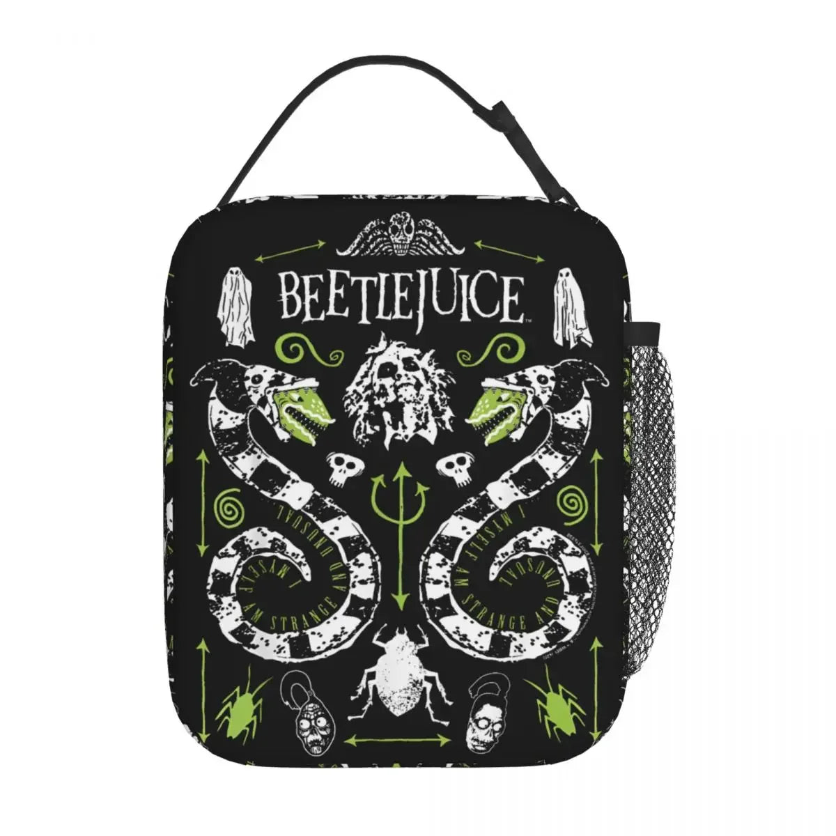 Beetlejuice Poster-Themed Insulated Lunch Bag – Portable Halloween Cooler Tote for Office Food Storage - Premium  from Lizard Vigilante - Just $24.99! Shop now at Lizard Vigilante