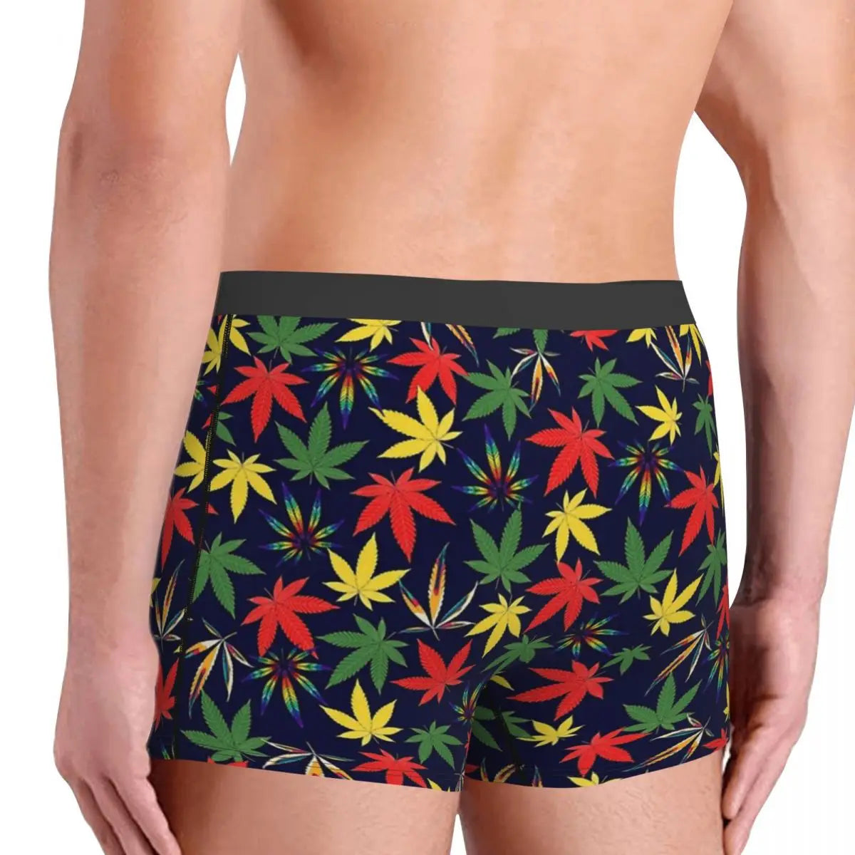 Marijuana Weed Pattern Boxer Shorts - Men's Creative Underwear - Premium boxers from Lizard Vigilante - Just $22.88! Shop now at Lizard Vigilante