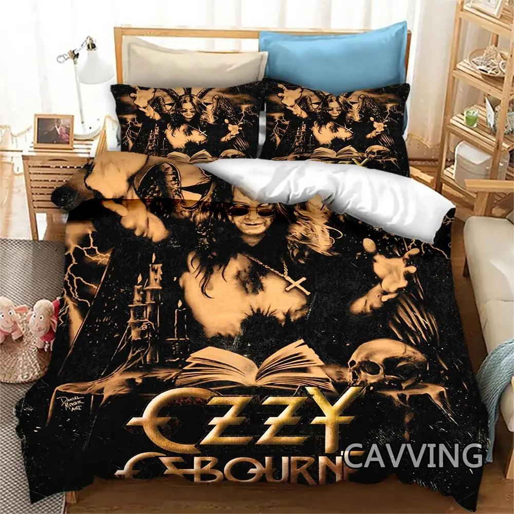 Dive into Heavy Metal Dreams with the Ozzy Osbourne 3D Bedding Set - Premium bedding from Lizard Vigilante - Just $63.99! Shop now at Lizard Vigilante