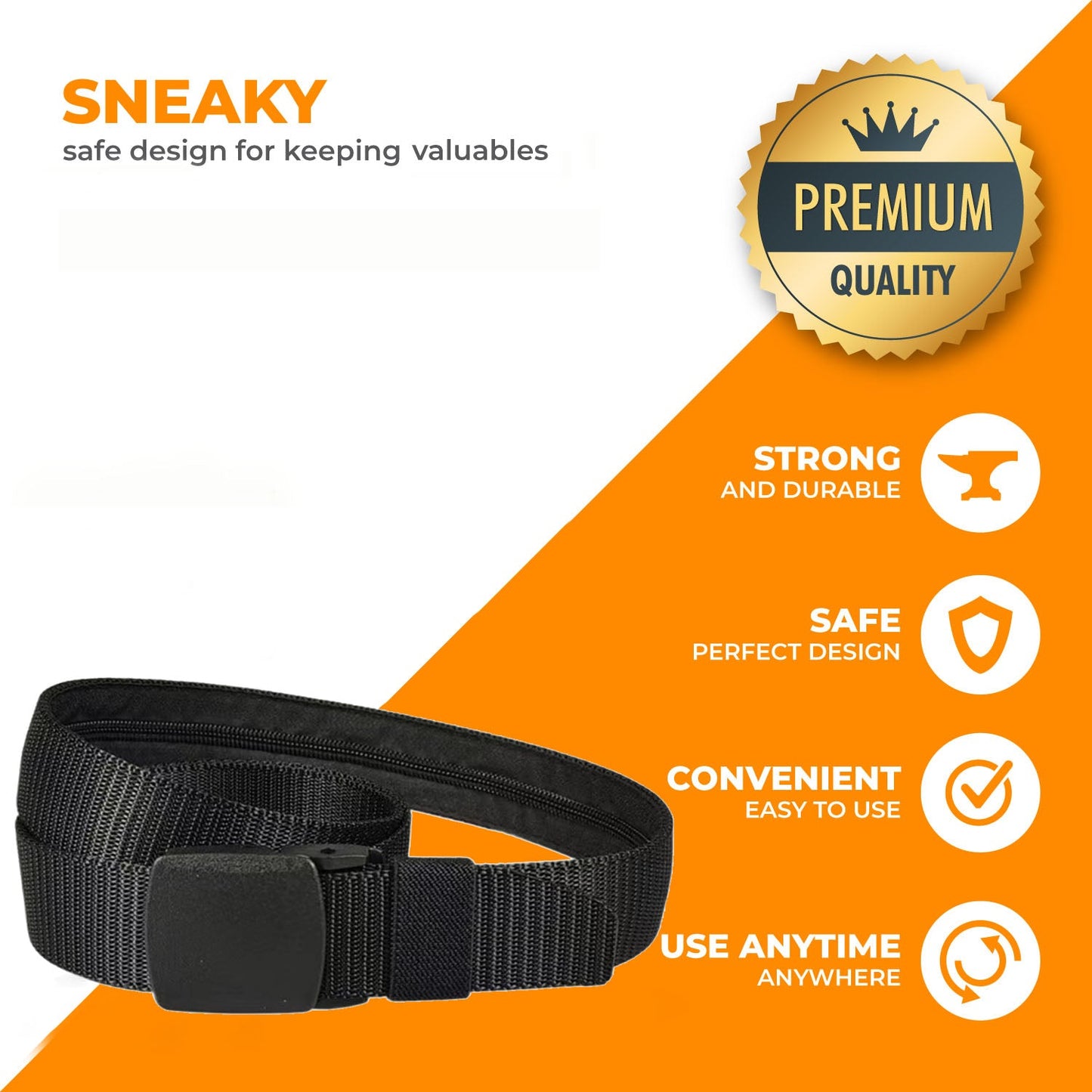 Belt Wallet Diversion Safe - Discreet belt with hidden compartment the Best Diversion Safe Ideas to hide valuables