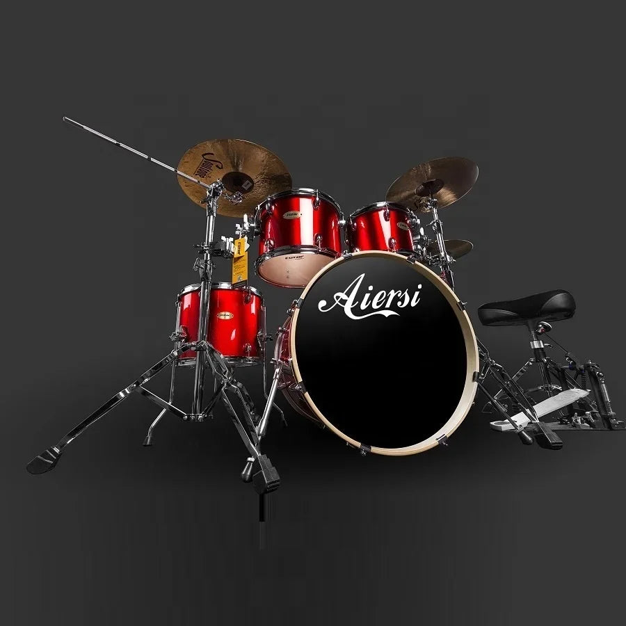 DD05BL Professional Jazz Drum Set - High-Quality Acoustic Birch Wood Drum Kit with Cowhide Drum Heads for Adults and Kids - Premium drum kit from Lizard Vigilante - Just $777.77! Shop now at Lizard Vigilante