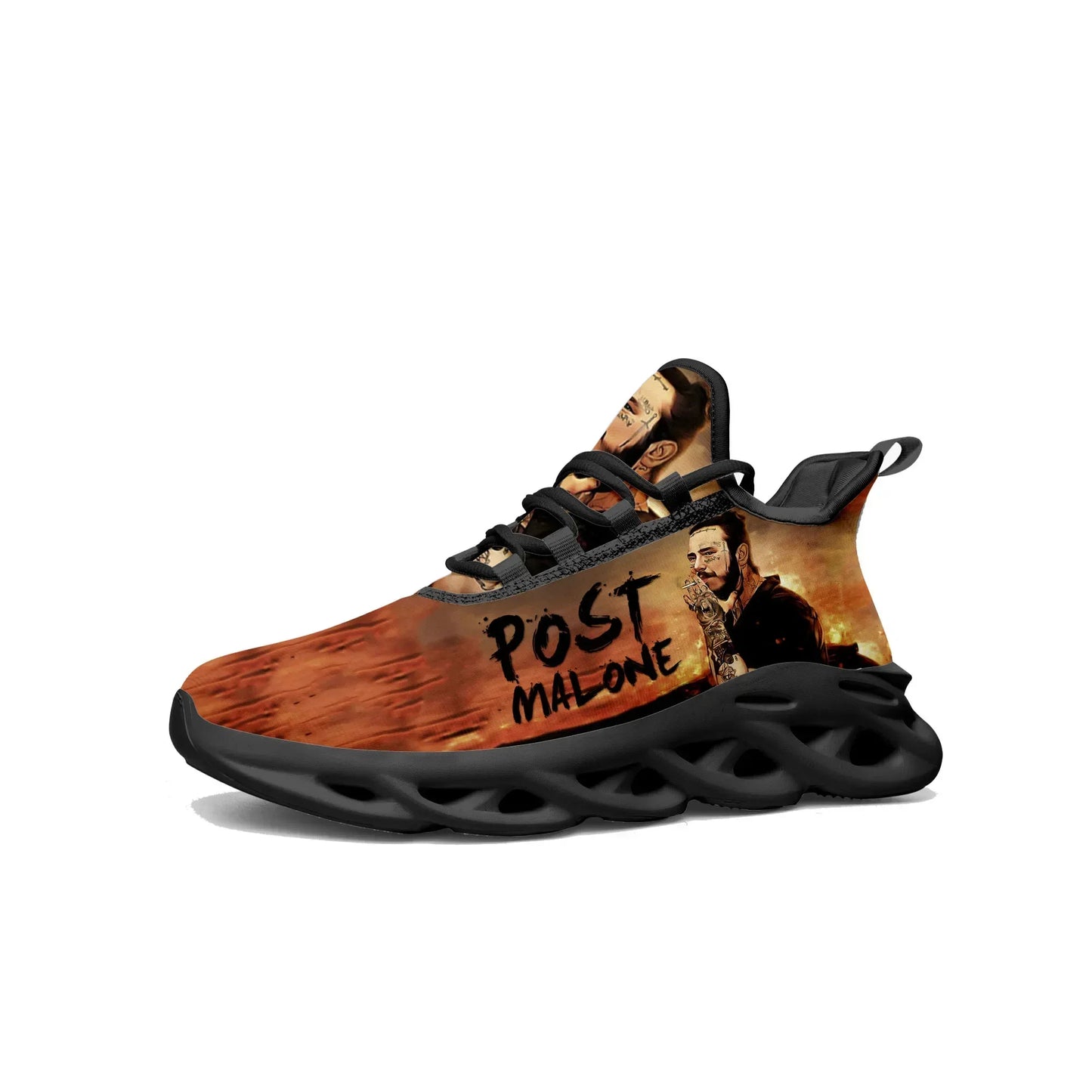 Post Malone-Inspired Mesh Sneakers - Unisex Lightweight Sport Running Shoes - Premium sneakers from Lizard Vigilante - Just $47.88! Shop now at Lizard Vigilante