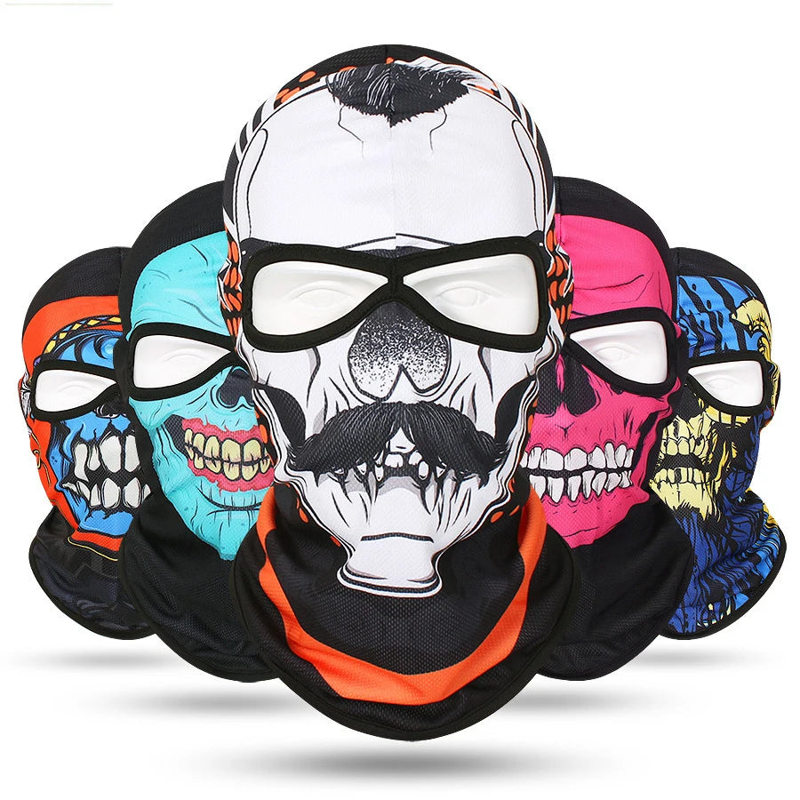 Skull Full Tactical Balaclava Face Cover Hat Motorcycle Mask Skiing Cap Cycling Hunting Head Neck Gaiter Men Bike Helmet Liner - Premium mask from Lizard Vigilante - Just $17.99! Shop now at Lizard Vigilante