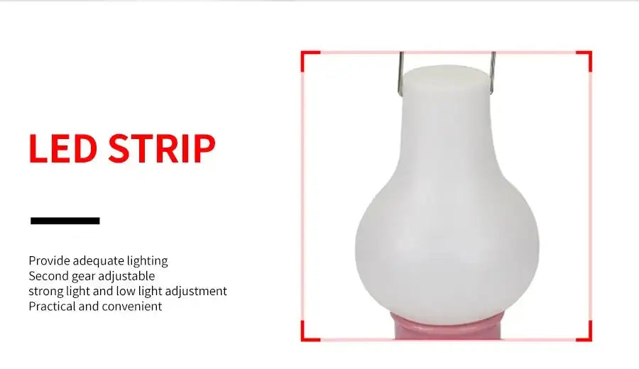 Portable Camping Lights Waterproof Outdoor Camp Lamp 2 Lighting Modes Tent Lamp for Hiking Climbing Yard