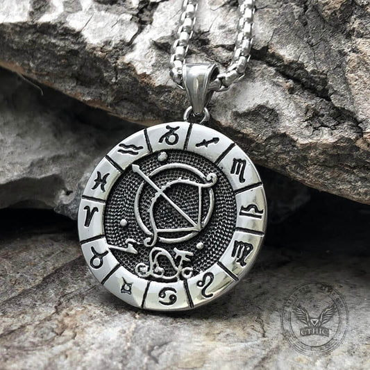 Sagittarius Stainless Steel Pendant