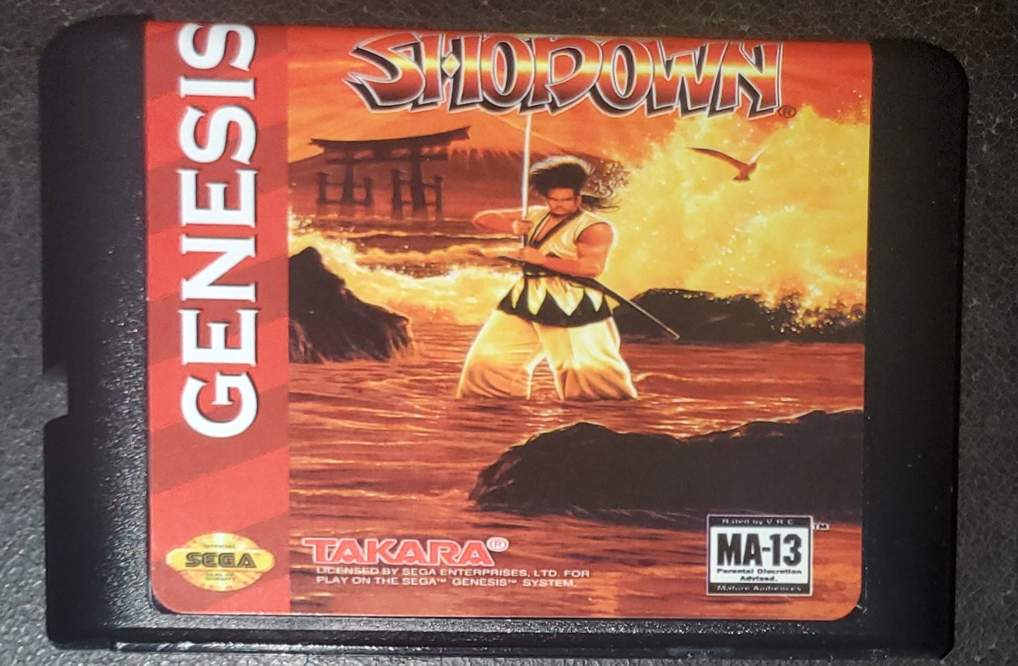 Samurai Shodown Sega Genesis Mega Drive Video Game Cartridge