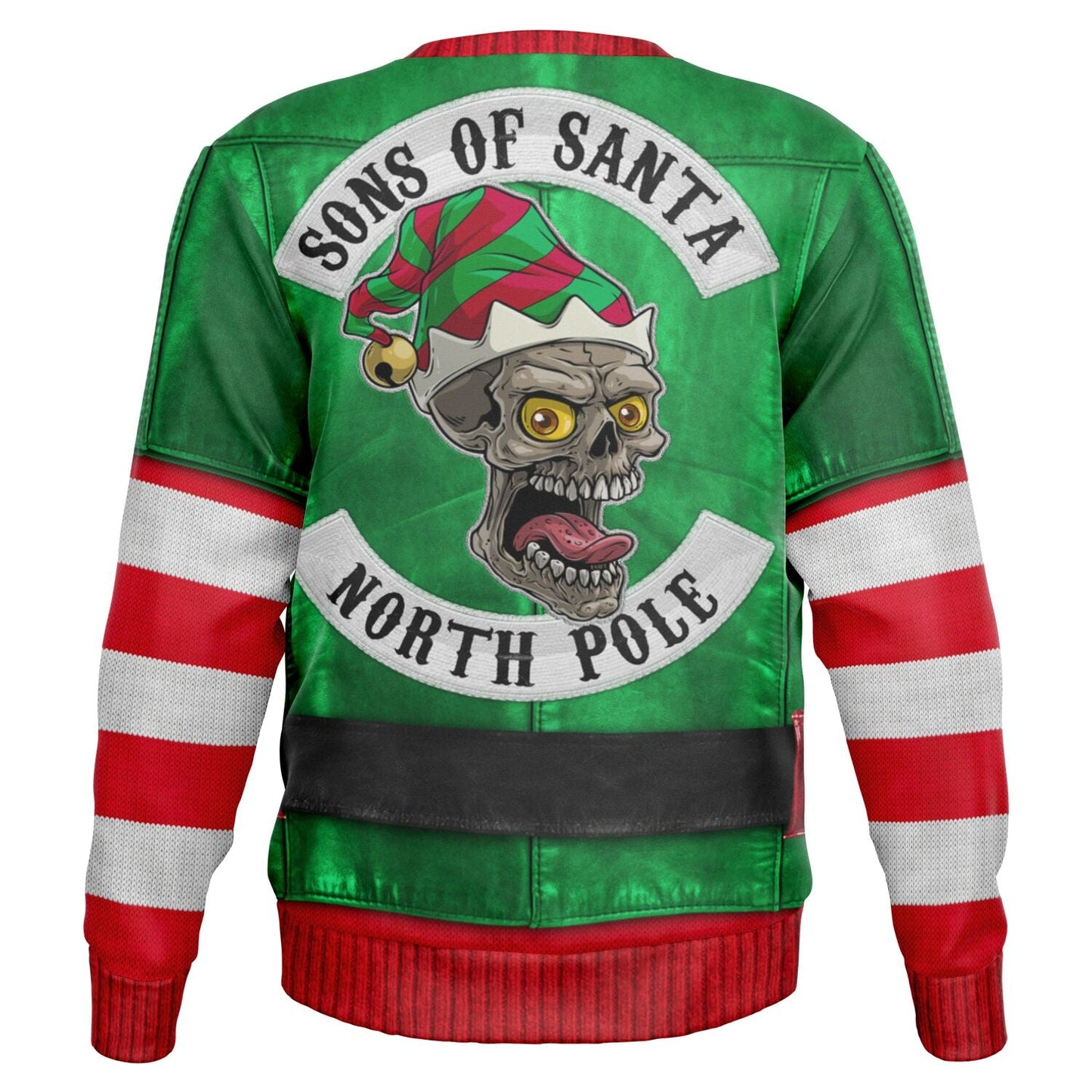 Santa's Little Biker Help Christmas Sweatshirt
