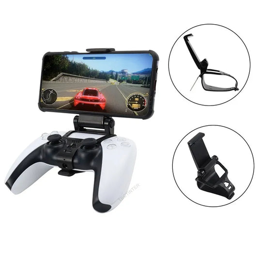 Mobile Cell Phone Stand for PS5 Controller – Hand Grip Mount for PlayStation 5 Gamepad - Premium cell phone stand from Lizard Vigilante - Just $15.99! Shop now at Lizard Vigilante