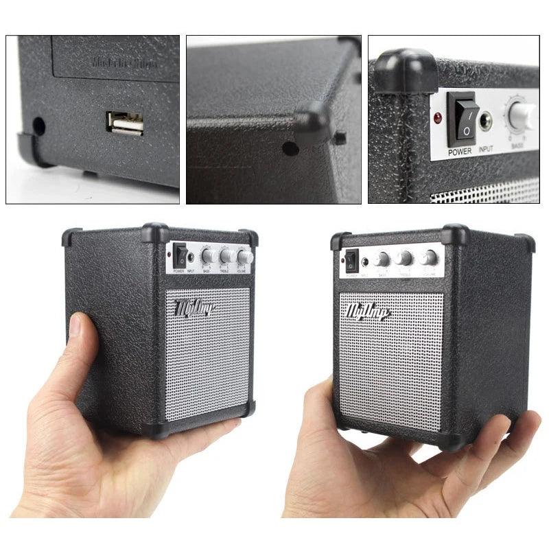 Retro Replica Guitar Amplifier High Fidelity / My Amp Audio Portable Speaker / Amp Audio Mini Guitar Speakers Bass Stereo - Lizard Vigilante