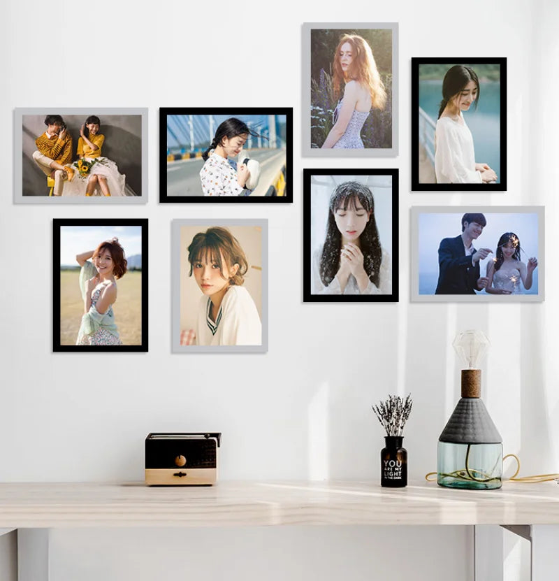A4/A5/A6 Black Magnetic Photo Frame Publicity Column Advertising Column Self Adhesive Soft Poster Frame Certificate Folder