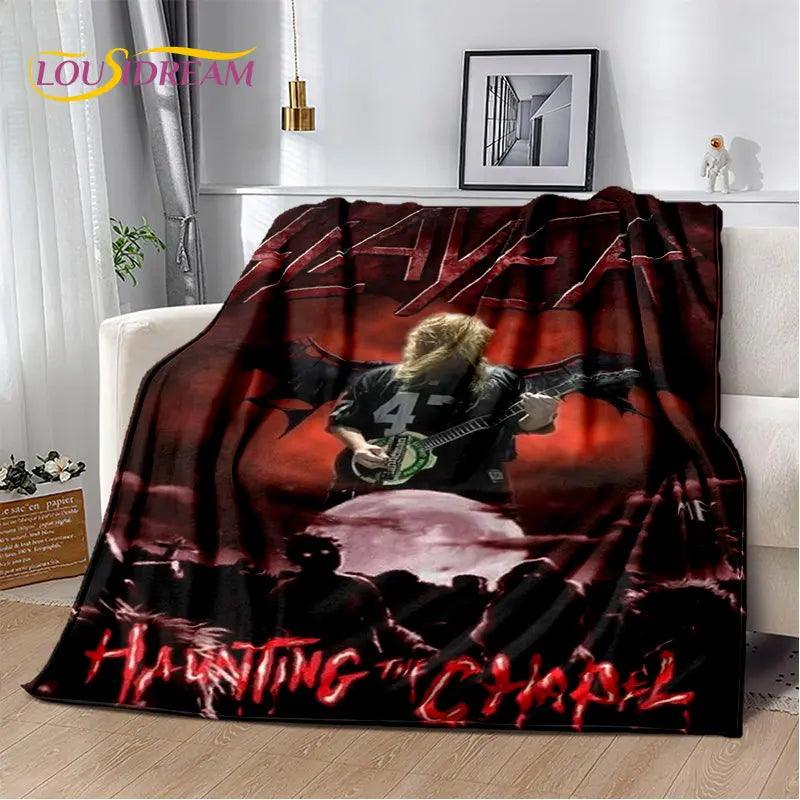 Slayer Heavy Metal Band Soft Plush Blanket,Flannel Blanket Throw Blanket for Living Room Bedroom Bed Sofa Picnic Cover Warm Kids - Lizard Vigilante