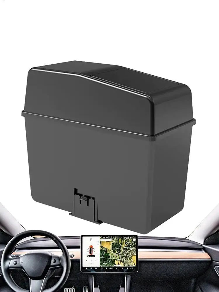 Trash Bin for Car Trash Can Garbage Box Car Trash Can with Lid Waterproof Dustbin Garbage Container for Vehicles SUVs Trucks